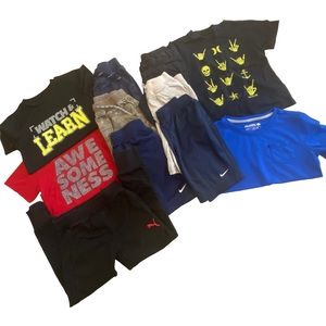 SOLD 11PC Boys Set T-shirts / Shorts Lot Bundle - Size 6